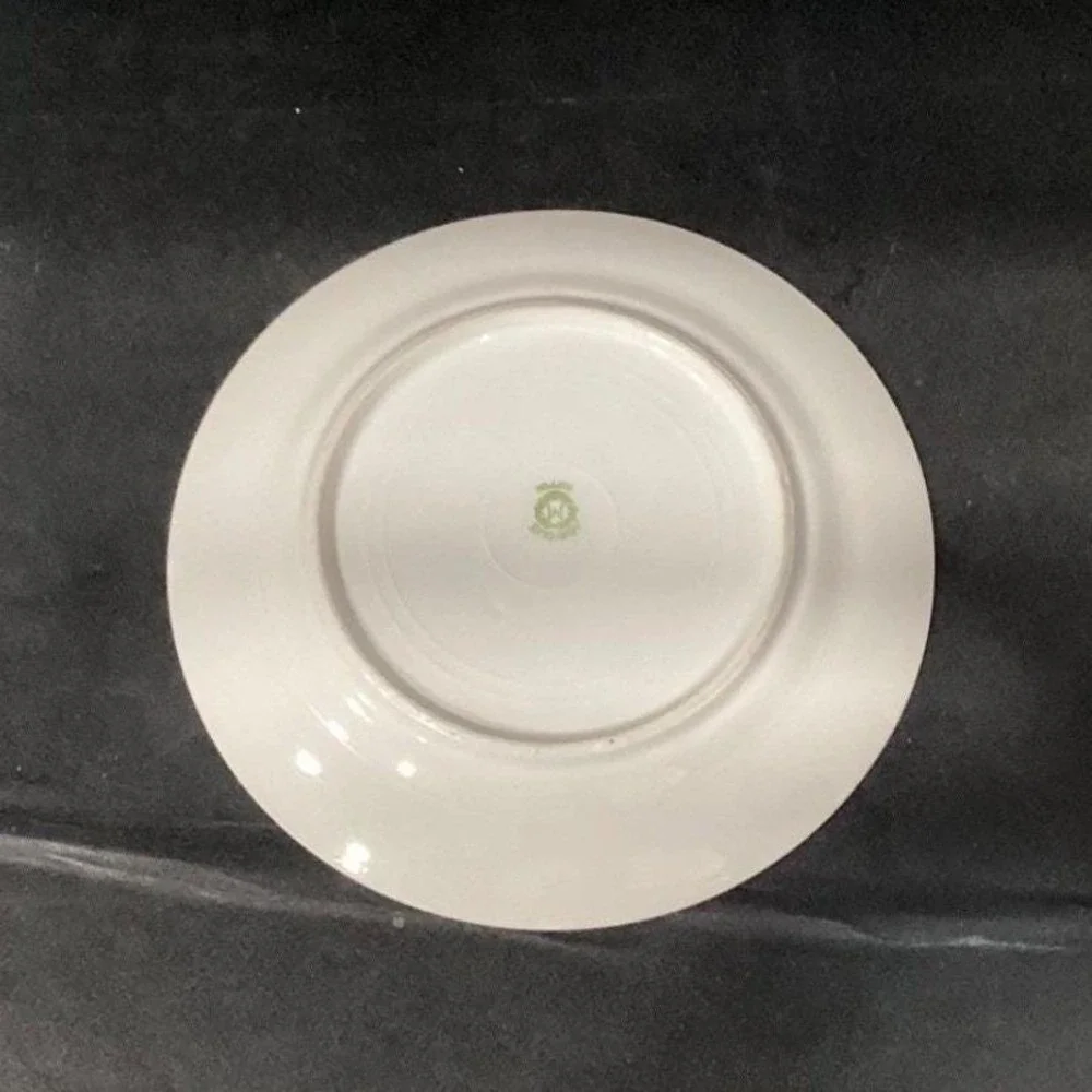 Noritake China Nippon Salad Plates, Set of 4,‎ Blue Cornflowers & Green Leaves